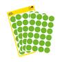 Label, 18 mm, circular, removeable, AVERY ZWECKFORM, grassgreen, 96 label/pack